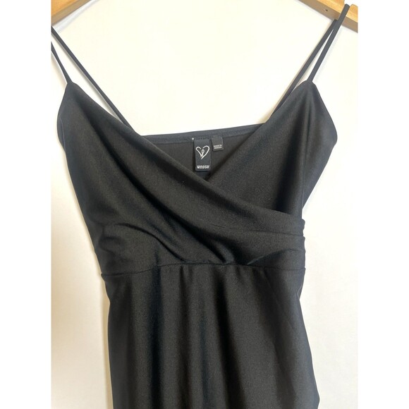 Edgy Whimsigoth Black Ruched Windsor Gothic Dress Extra Small - Picture 5 of 14